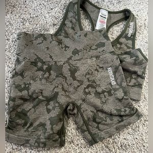 Gymshark Size S SHORTS ONLY in adapt camo ☘️🌿